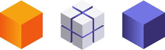 3 cubes